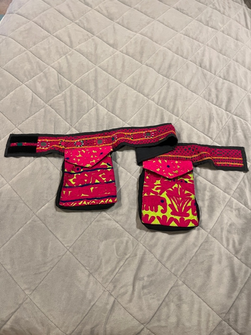 Bright Pink Festival Belt with Pockets!